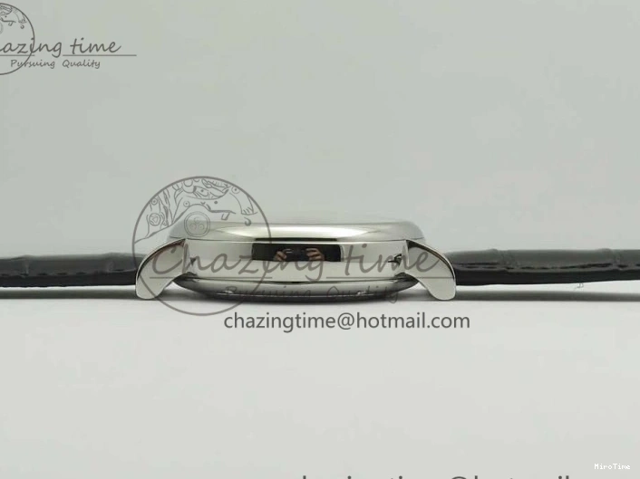 MIROTIME 0123 Portofino IW391001 SS ZK 1:1 Best Edition White Dial Silver Markers on Black Leather Strap A RelaxedFit 7139